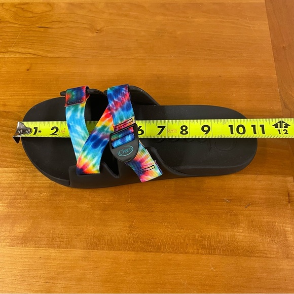 Chaco Chillos tie dye slip on slide sandals 10 - Picture 4 of 11